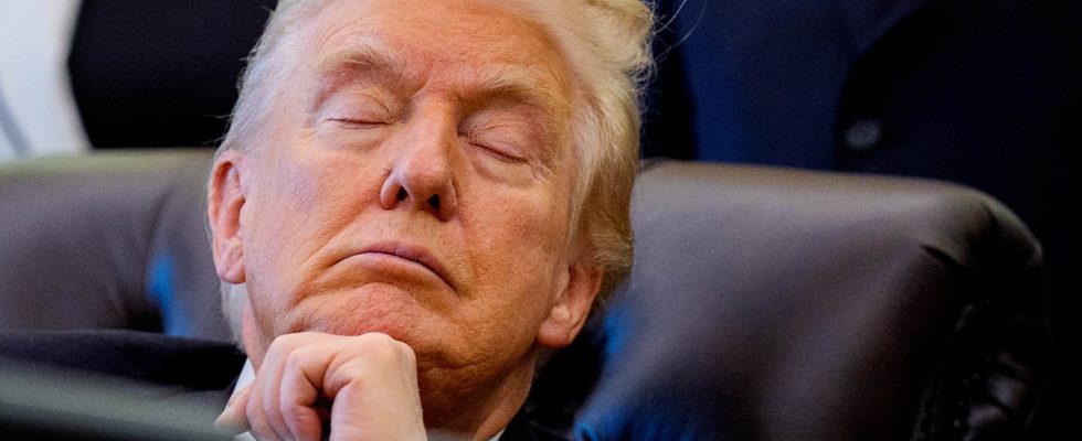 Trump claims he's 'not a sleeper' despite being seen 'passed out' in chair during meeting
